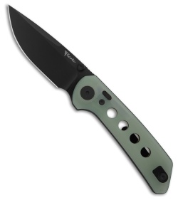 Reate PL-XT Drop Point Pivot Lock Knife Jade G-10 (3" Black Nitro-V)