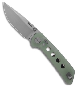 Reate PL-XT Drop Point Pivot Lock Knife Jade G-10 (3" Stonewash Nitro-V)