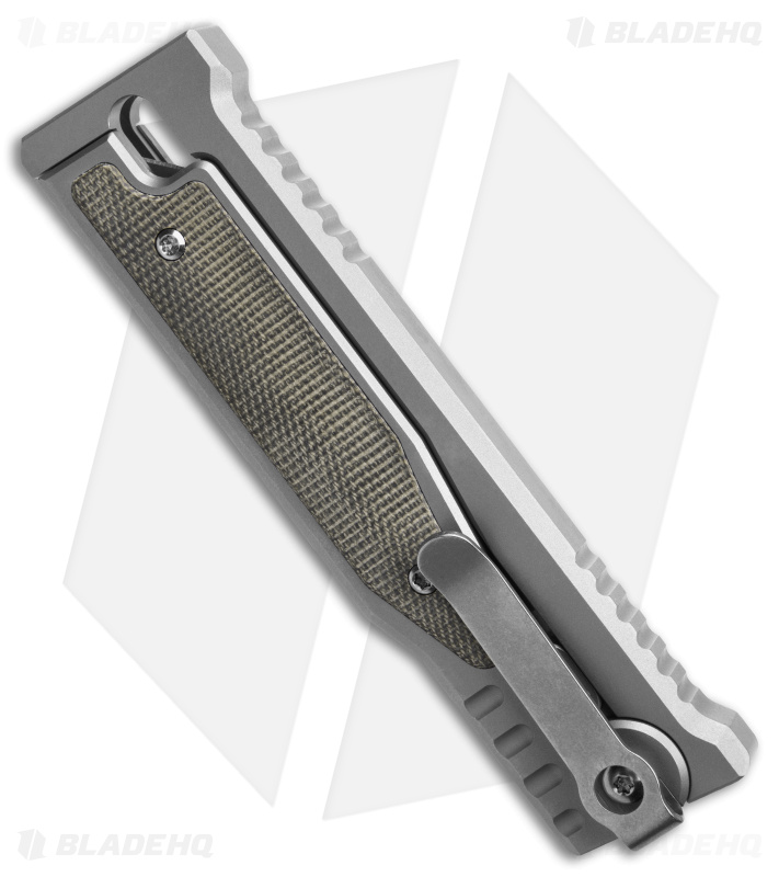 Reate EXO-M DE Grav Knife Green Mic/TI (2.95