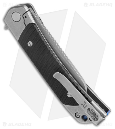 Revo Duo Sheepsfoot Frame Lock Knife w/Aux Cutter Black G-10 (3.1" BSW)