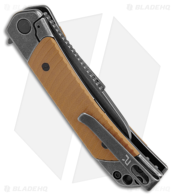 Revo Duo Sheepsfoot Frame Lock Knife w/Aux Cutter Brown G-10/Black SW (BSW)