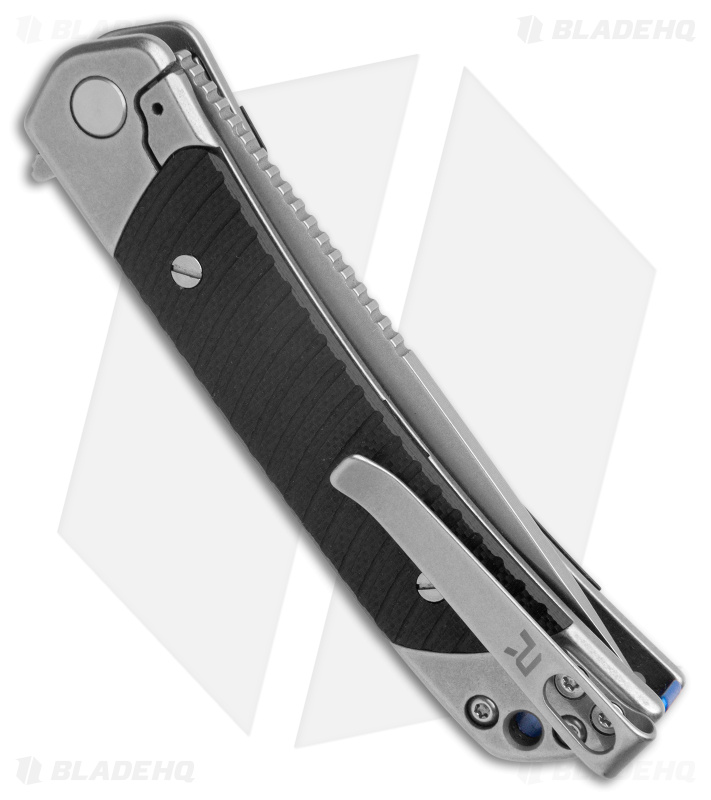 Revo Duo Tanto Frame Lock Knife w/Aux Cutter Black G-10 (3.1" Stonewash)