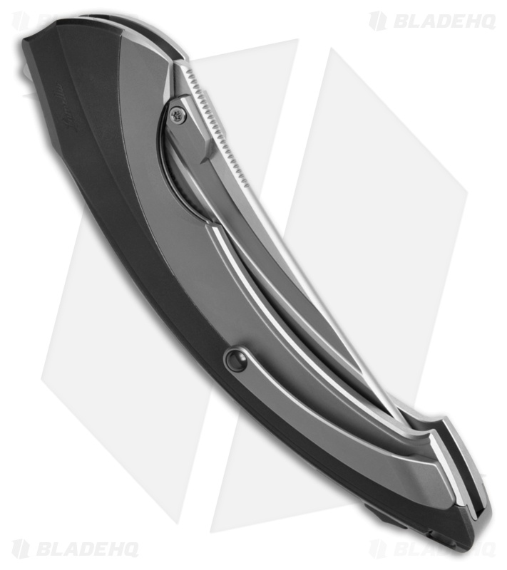 Rike Knife Lamella Liner Lock Knife Titanium | Dark Gray Back Shell (3.9" BB)