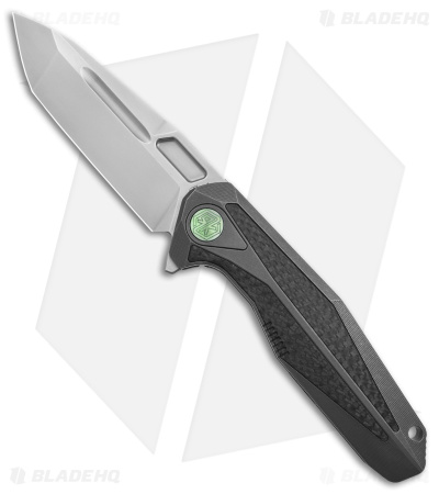 Rike Knife Thor1 Integral Framelock Flipper Carbon Fiber/Ti (3.75" Bead Blast)