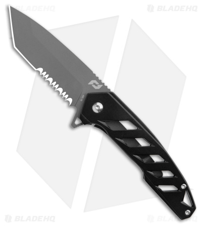 Schrade Ventricle Tanto Frame Lock Knife (3" Serrated Nitride) 1159322