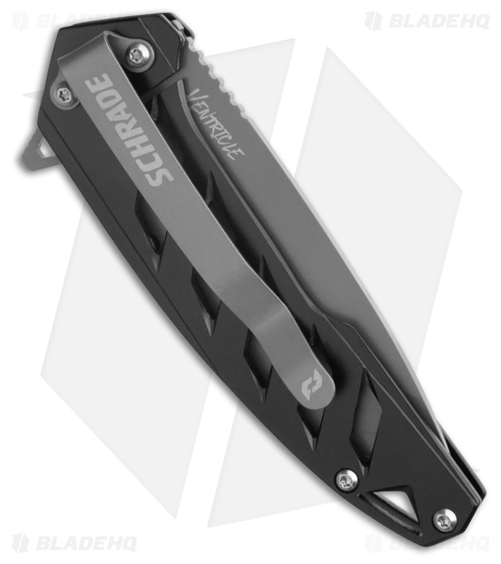 Schrade Ventricle Tanto Frame Lock Knife (3" Serrated Nitride) 1159322