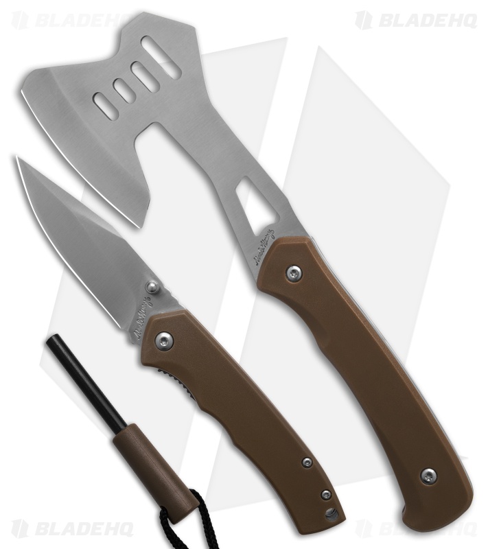 Schrade Uncle Henry Axe & Pocket Knife & Ferro Rod Blade HQ