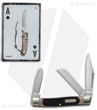 Old Timer Blazer Pocket Knife & Card Combo Set