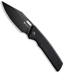 SENCUT GlideStrike Liner Lock Knife Black G-10 (3.75" Black Stonewash) S23018-1