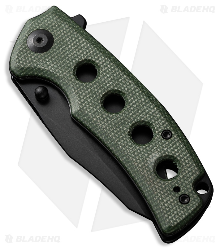 SENCUT Excalis Green micarta Reverse Tanto Black 9Cr18MoV