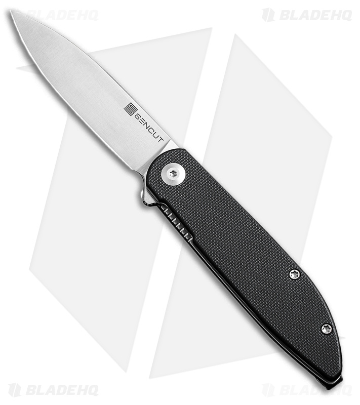 SENCUT Bocll II Liner Lock Knife Black G-10 (2.9" Satin)  S22019-1