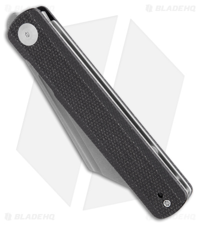 SENCUT Bronte Reverse Tanto Knife Black Micarta (3.38" Stonewashed) SA08A