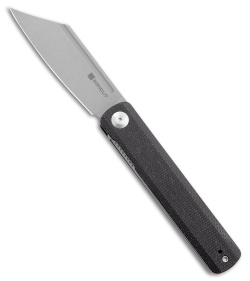 SENCUT Bronte Reverse Tanto Knife Black Micarta (3.38" Stonewashed) SA08A