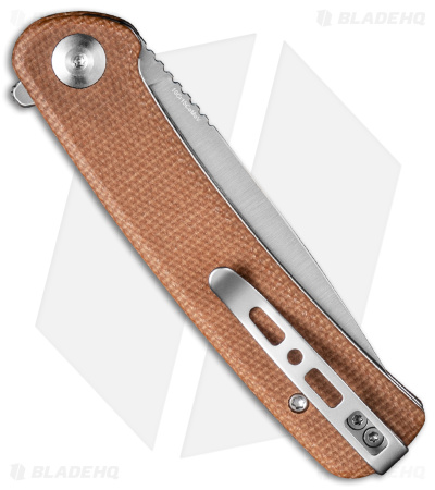 SENCUT Neches Liner Lock Knife Brown Micarta (3.2" Satin) SA09D