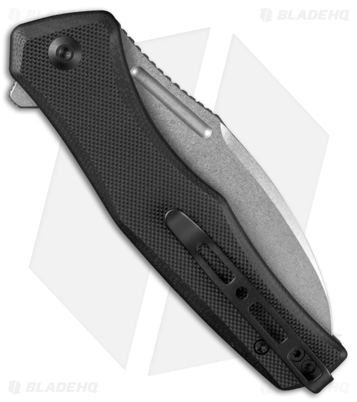 SENCUT Watauga Button Lock Knife Black G-10 (3.5" SW) S21011-1