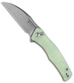 SENCUT Watauga Button Lock Knife Natural G-10 (3.5" SW) S21011-3