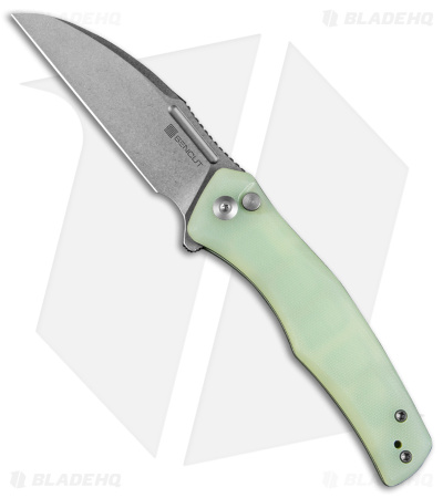 SENCUT Watauga Button Lock Knife Natural G-10 (3.5" SW) S21011-3