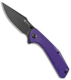 SENCUT Actium Liner Lock Knife Purple G-10 (3.5" Black SW) SA02D