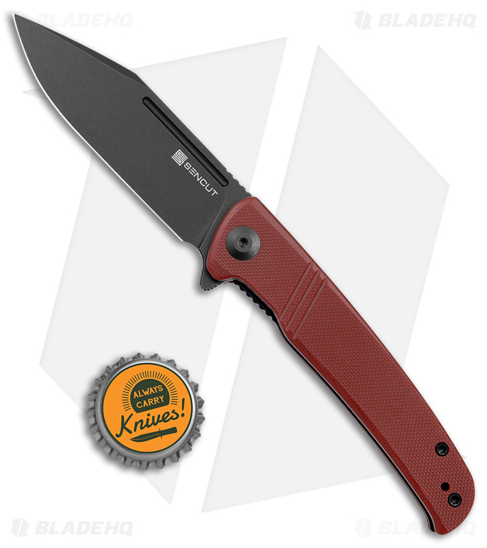 SENCUT Brazoria Knife Burgundy G-10 3.5