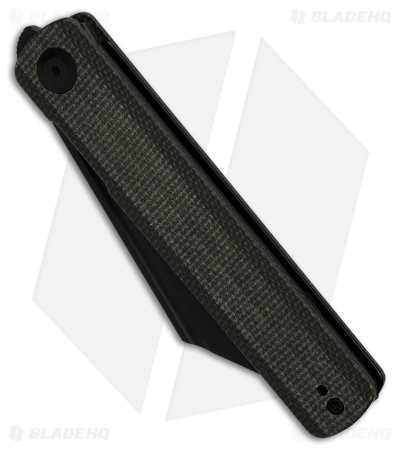 SENCUT Bronte Liner Lock Knife Dark Green Micarta (3.4" Black SW) SA08F