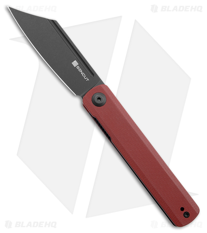 SENCUT Bronte Reverse Tanto Liner Lock Knife Burgundy G-10 (3.38" BW) SA08D