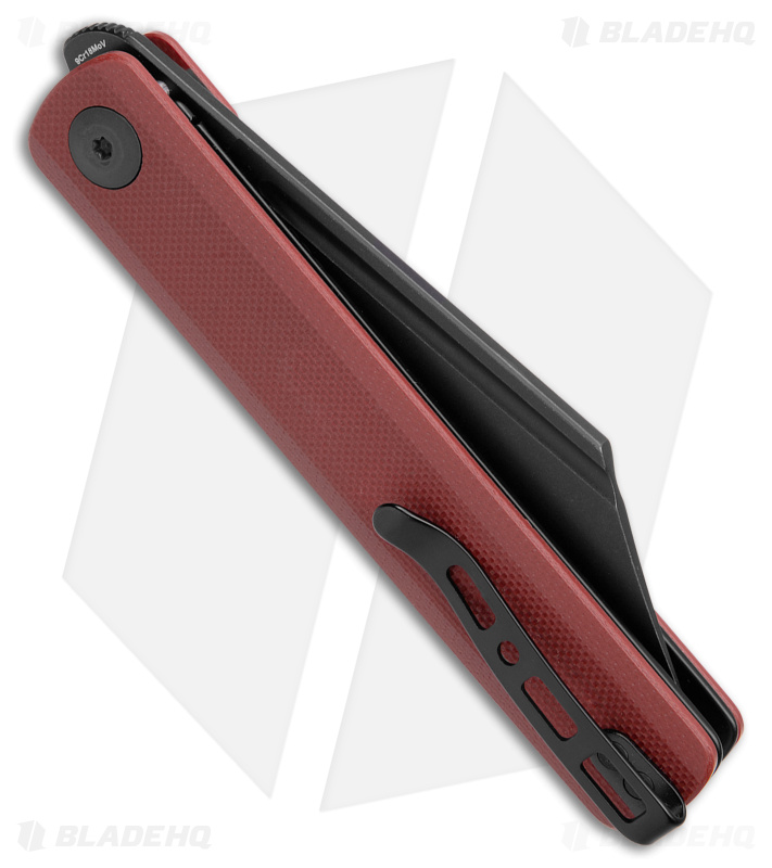 SENCUT Bronte Reverse Tanto Liner Lock Knife Burgundy G-10 (3.38" BW) SA08D