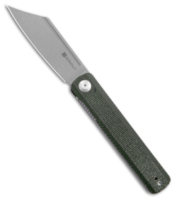 SENCUT Bronte Reverse Tanto Liner Lock Knife Green Micarta (3.38" SW) SA08B