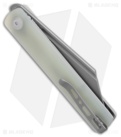 SENCUT Bronte Reverse Tanto Knife Natural G-10 (3.38" Stonewashed) SA08C
