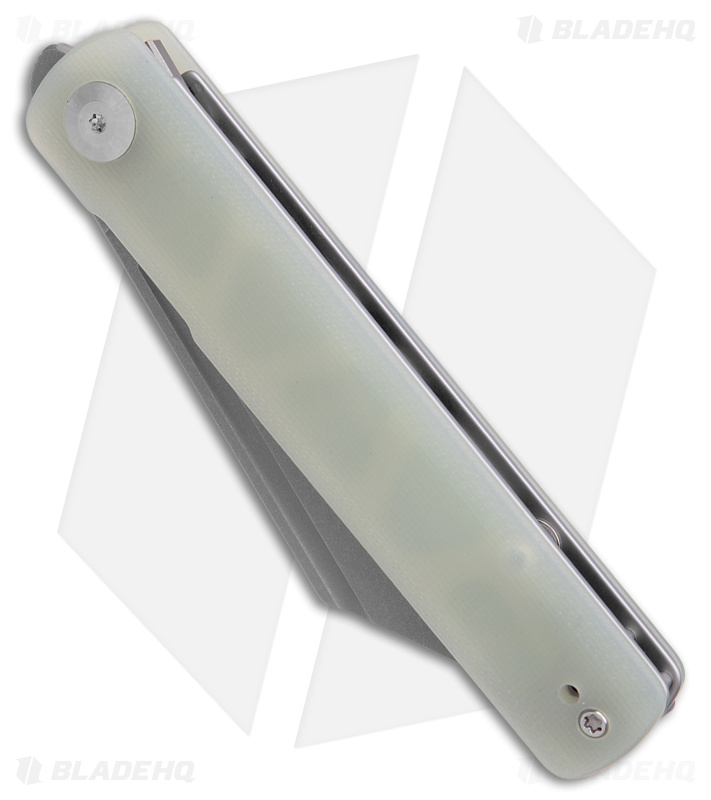 SENCUT Bronte Reverse Tanto Knife Natural G-10 (3.38" Stonewashed) SA08C