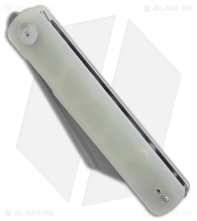 SENCUT Bronte Reverse Tanto Knife Natural G-10 (3.38" Stonewashed) SA08C