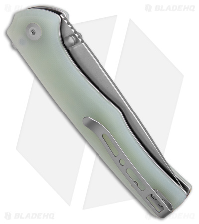 SENCUT Crowley Button Lock Knife Natural G-10 (3.48" SW) S21012-1