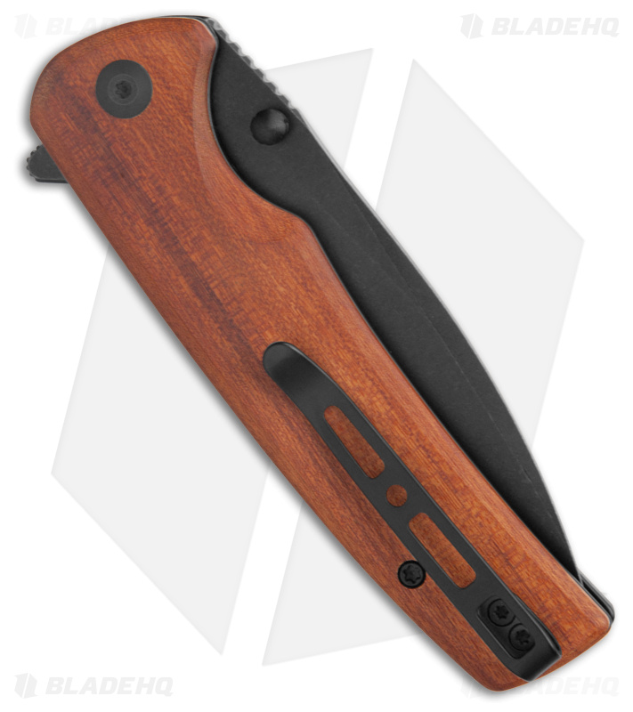 SENCUT Sachse Button Lock Knife Wood (BW) - Blade HQ