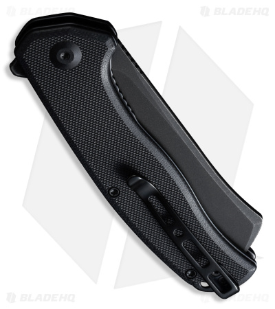SENCUT Traxler Liner Lock Flipper Knife Black G-10 (3.49" Black) S20057-1