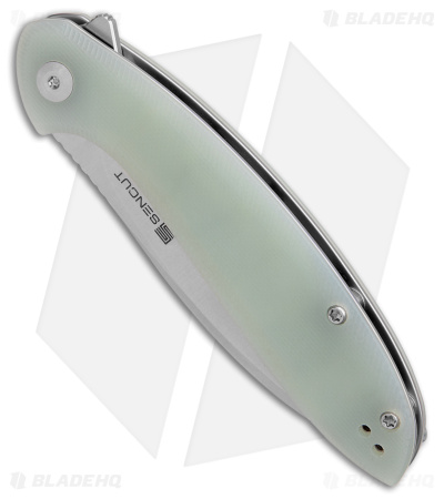 SENCUT San Angelo Liner Lock Flipper Knife Natural G-10 (3.48" Satin) S21003-2