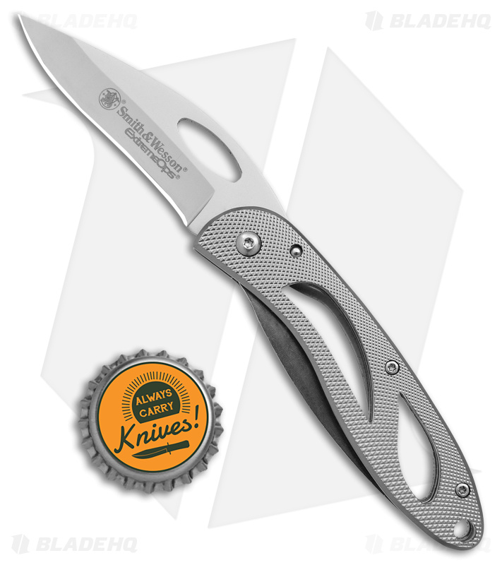 Smith & Wesson Extreme Ops Liner Lock Silver Al - Blade HQ