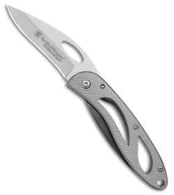 Smith & Wesson Extreme Ops Liner Lock Knife Silver Aluminum (2.75" Satin)