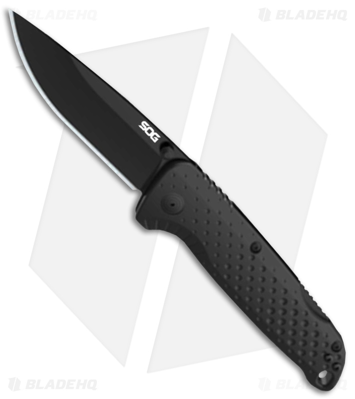 SOG Adventurer LB Blackout Lock Back Knife GFN Black (3.00" Black) 13110157