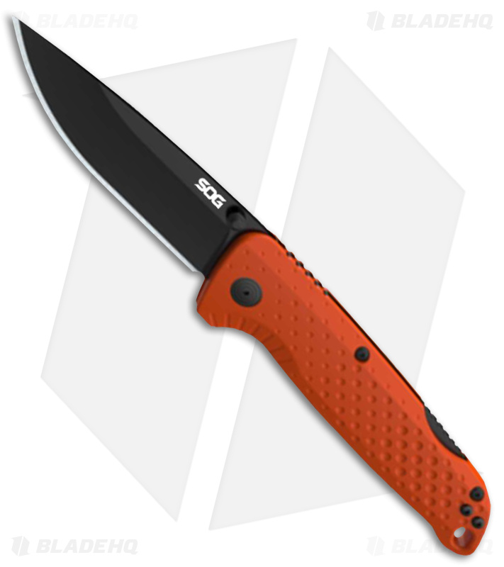 SOG Adventurer LB Lock Back Knife GFN Blaze Orange/Black (3" Black) 13110257