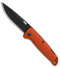 SOG Adventurer LB Lock Back Knife GFN Blaze Orange/Black (3" Black) 13110257