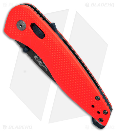 SOG Aegis AT Spring Assisted Tanto Knife Rescue Red GRN (3.1" Black)