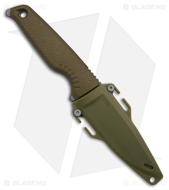SOG Altair FX Fixed Blade Knife Field Green (3.4" Black) 17-79-03-57