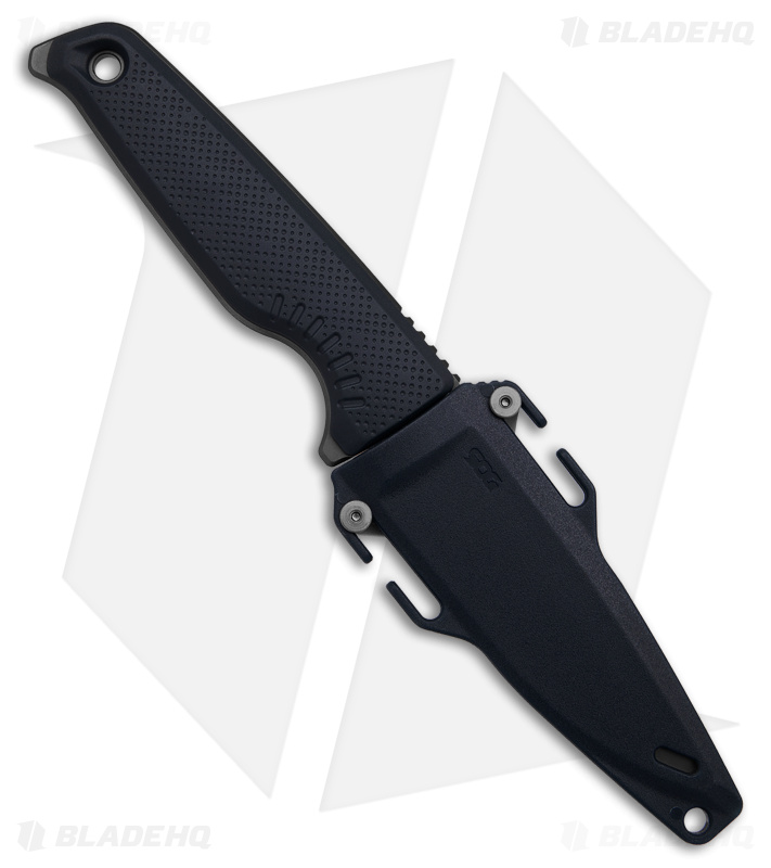 SOG Altair FX Fixed Blade Knife Squid Ink Black (3.4" Black) 17-79-01-57