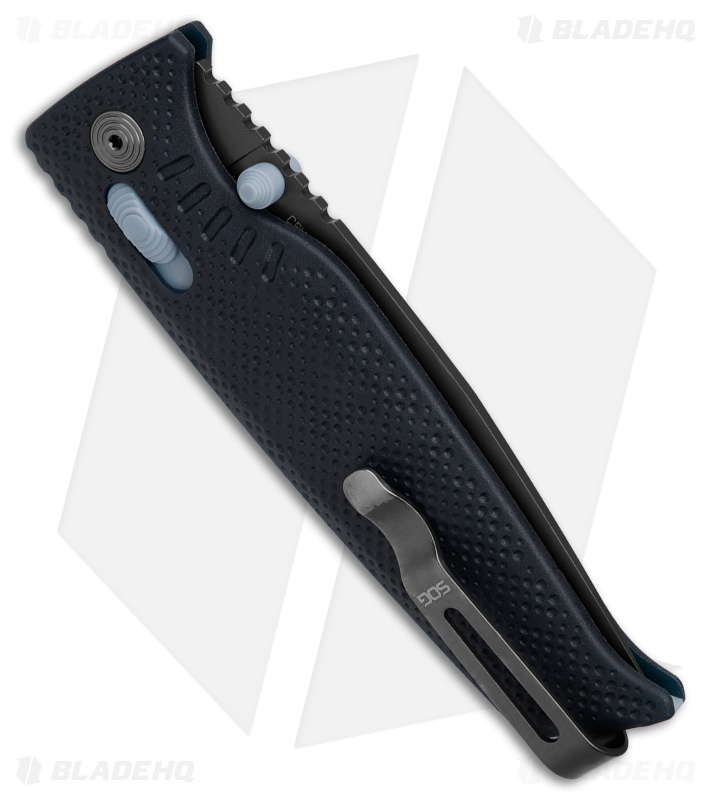 SOG Altair XR Lock Folding Knife Squid Ink Black/Blue Nylon (3.2" Black)