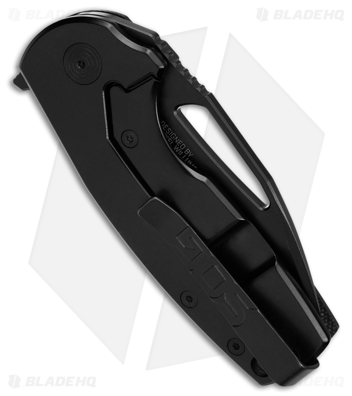 SOG Stout FLK Frame Lock Knife Carbon Fiber (2.6" Black)