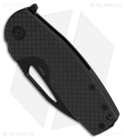 SOG Stout FLK Frame Lock Knife Carbon Fiber (2.6" Black)