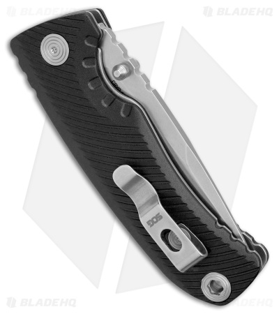SOG Tellus ATK Assisted Frame Lock Knife Blaze Black w/ Orange (3.2" SW) 