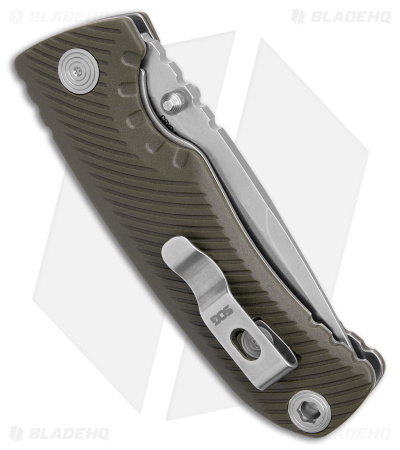 SOG Tellus ATK Assisted Frame Lock Knife OD Green/Orange (3.2" SW) 