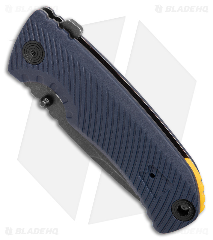 SOG Tellus ATK Assisted Frame Lock Knife Squid Ink/Yellow (3.2" Black SW)