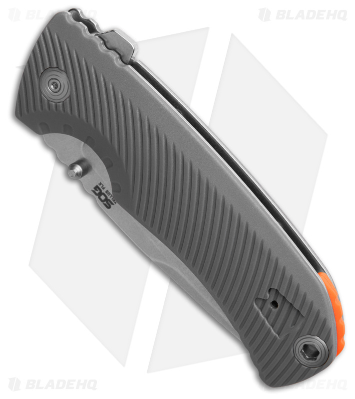 SOG Tellus Frame Lock Knife Wolf Gray FRN (3.65" Stonewash Cryo 440)