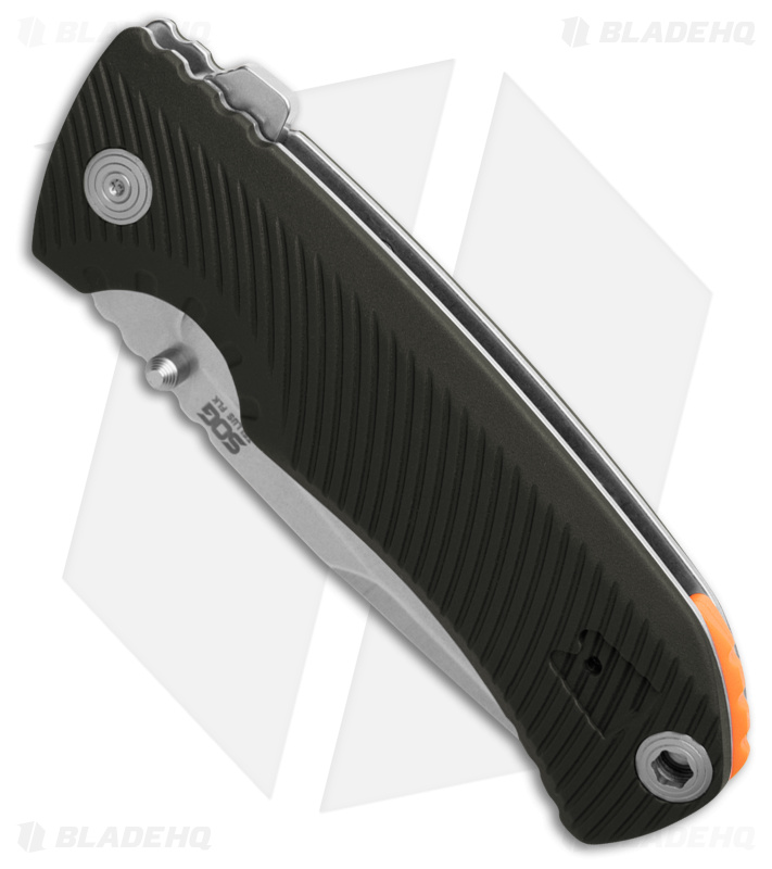 SOG Tellus Frame Lock Knife OD Green FRN (3.65" Stonewash Cryo 440)